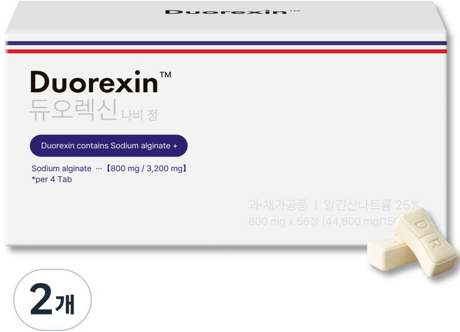 듀오렉신 Duorexin 나비정, 56정, 2개