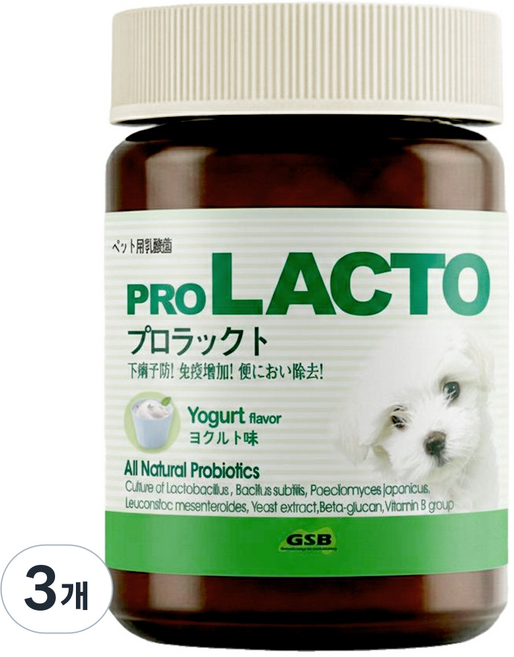 프로락토 강아지 고양이 장건강 유산균, 장건강/유산균, 3개