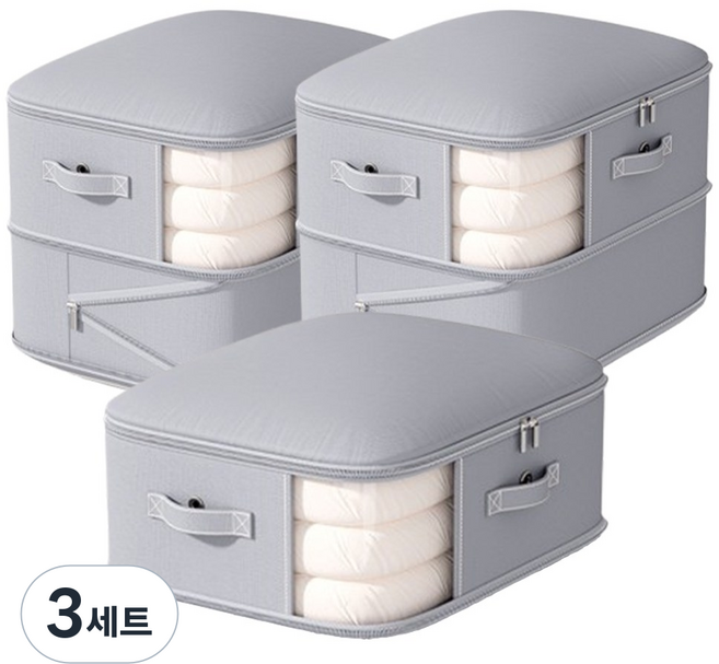 디이유 공간절약 의류 이불 압축 파우치, 3세트, 2개입