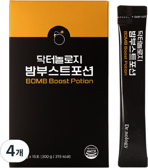닥터놀로지 밤부스트포션 의사개발 장어 19마리 남성활력 고함량 L 아르기닌 마카 야관문 아연, 4개, 300g