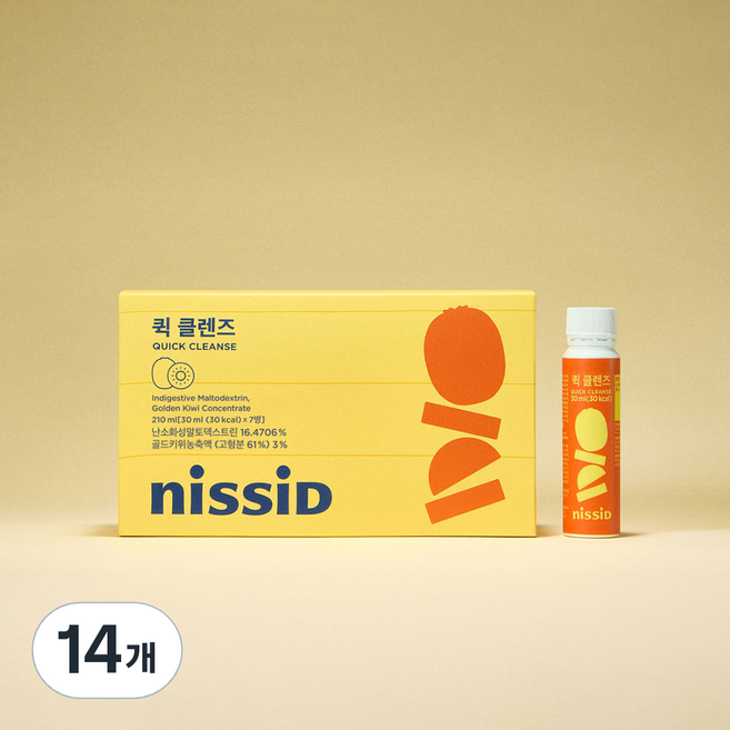 니씨드 퀵 클렌즈 주스 다이어트 디톡스, 14개, 30ml