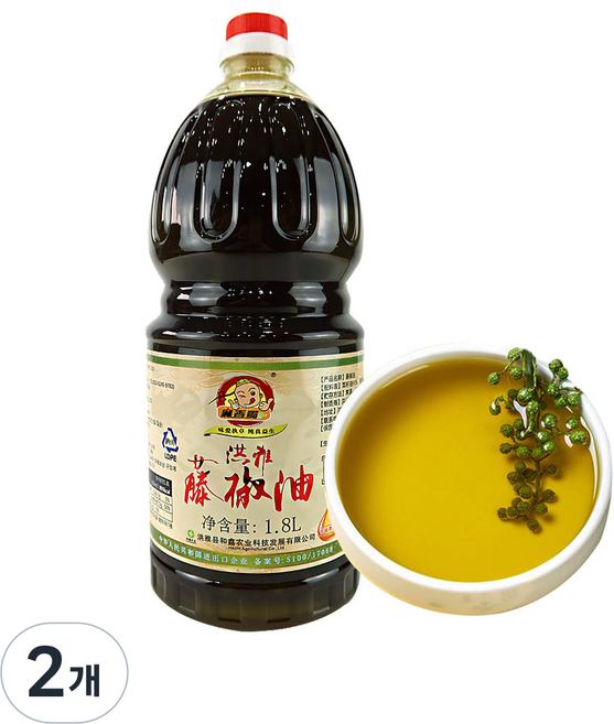 (배터짐) 마샹쭈이 마향주이 텅조유 마조유 마라유, 2개, 1.8L