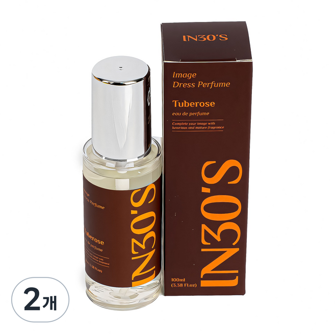 인써티 오드퍼퓸 섬유 향수 드레스퍼퓸, 05.튜베로즈, 100ml, 2개