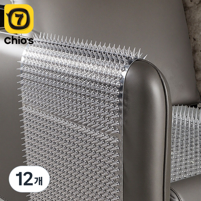 가시방석 고양이 퇴치 접근금지 매트, 12개, 투명