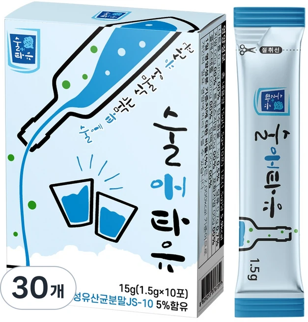 술애타유 - 위아래가 편안한 식물성유산균 술에타유, 1.5g, 30개 - 쿠팡