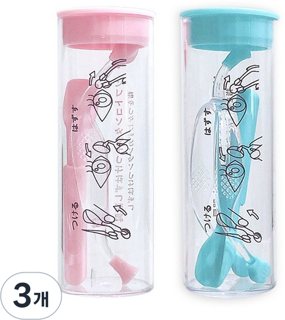 선호그룹 아이오프너 흡착봉 인서터 집게 오프너 빼는 도구 렌즈통 렌즈 끼는도구 빼는도구 세척통, 하늘색, 3개