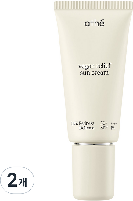 아떼 비건 릴리프 무기자차 선크림, 50ml, 2개