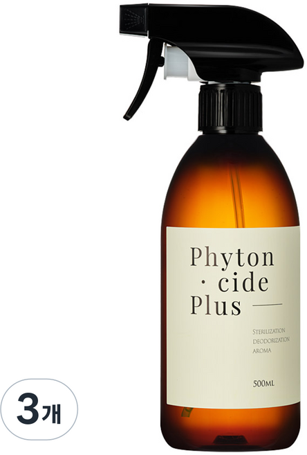 피톤치드플러스 편백수 천연 피톤치드 원액 스프레이, 500ml, 3개