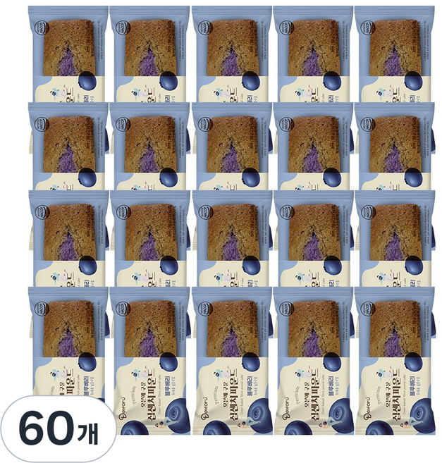 [델포유] 오븐에 구운 십센치 파운드 블루베리, 60개, 50g