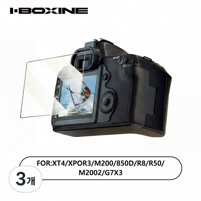 카메라 강화유리 액정보호필름, 3개, For G7X3/PowerShot V1