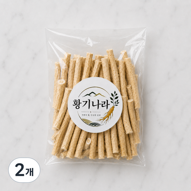 절단 황기 육수내기 좋은 황기나라 7~8cm 절단황기, 2개, 200g