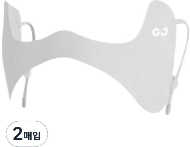 토피마켓 미용 전문가가 추천하는 자외선차단 골프 마스크, 프리(Free), 라이트그레이, 2매입