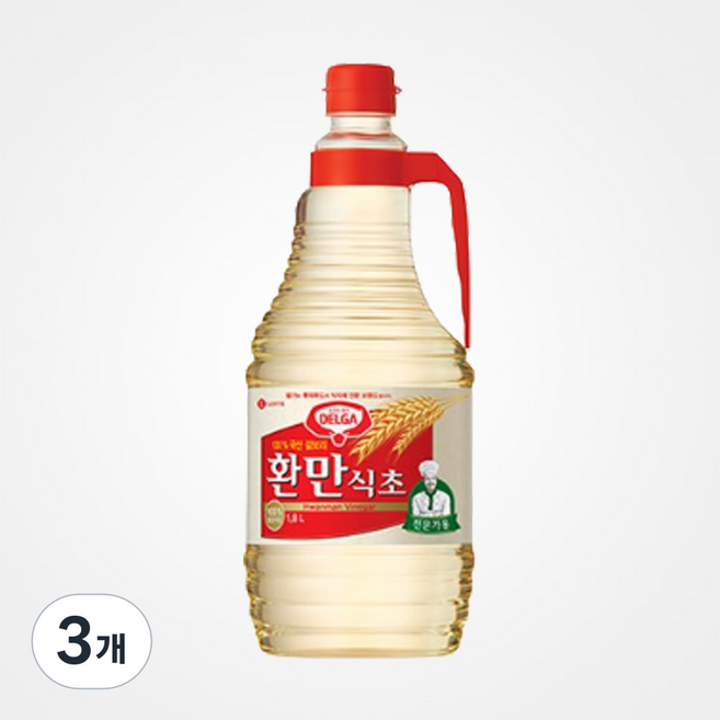 롯데 환만식초, 1.8L, 3개