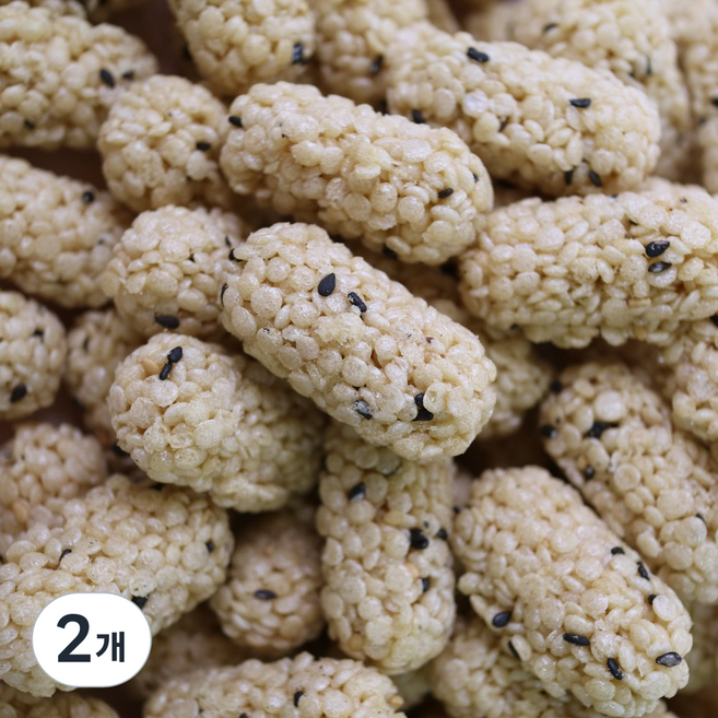 귀리와 통깨의 고소함이 가득한 오트밀강정 귀리강정, 2개, 300g