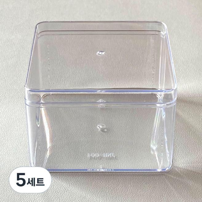 플라스틱 보틀케이크 티라미수 정사각 용기+뚜껑포함 460ml, 12개, 5세트