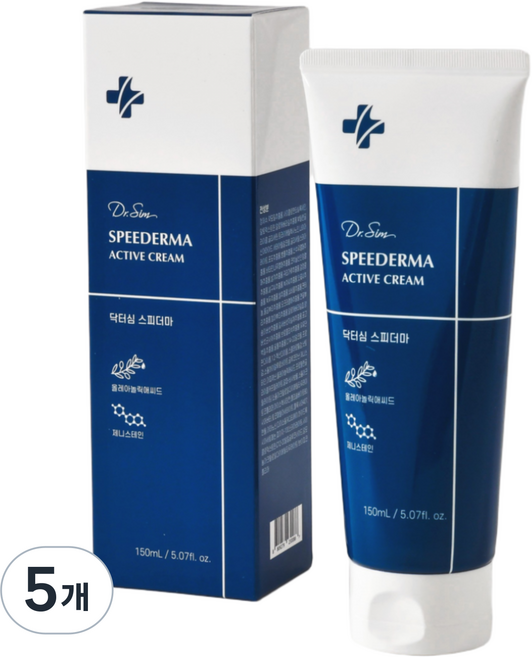 [진정450%] 닥터심 대용량 어성초 시카 스피더마 크림, 5개, 150ml