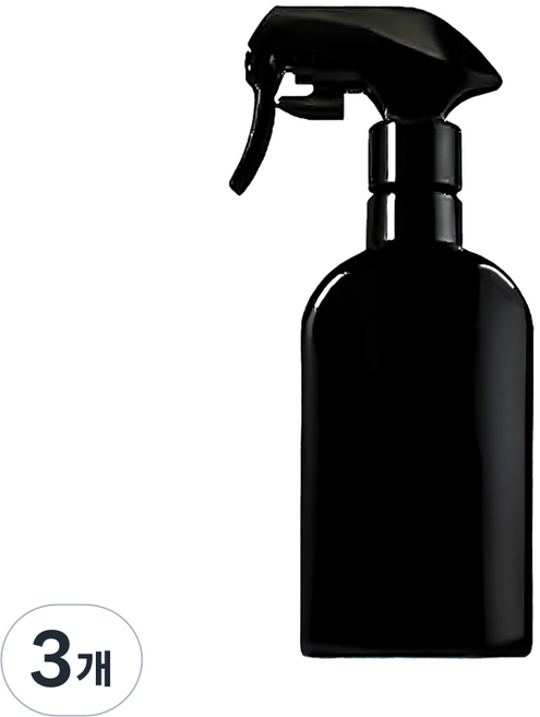 닥터보틀 바디 스프레이 분무기 300ml 룸 헤어 천연 공병, 3개, 300ml(유광/블랙)