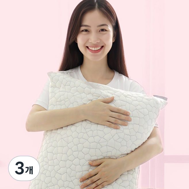 딥자 메모리폼 경추베개 옆으로자는 목디스크 일자목 거북목 낮은베개, 3개, 메모리폼베개