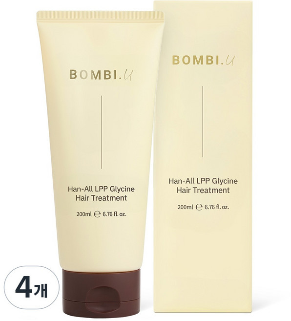 봄비유 한올 무실리콘 탈모 트리트먼트, 4개, 200ml