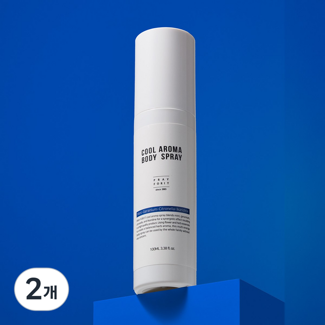 프레이포잇 쿨 아로마 바디 스프레이, 100ml, 2개