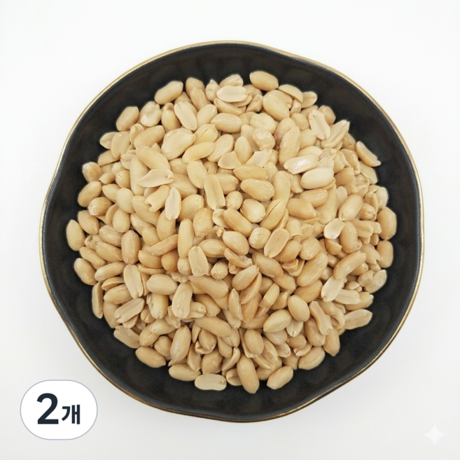짭짤한 튀김 땅콩 진미땅콩, 2개, 140g