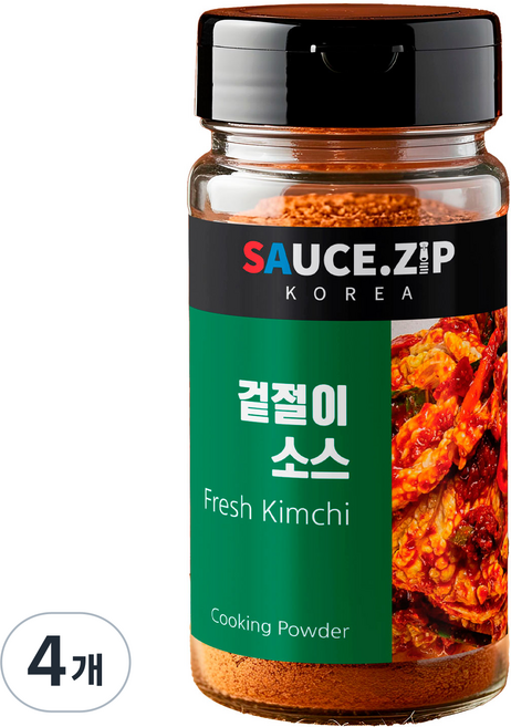 소스집 김치양념분말 겉절이분말가루 겉절이양념, 4개, 100g