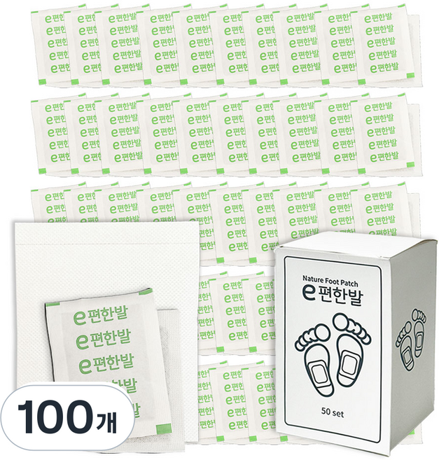 감성리빙 e편한 발바닥 패치 발패치 대용량, 100개