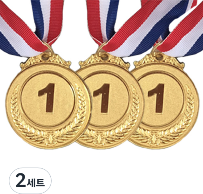컬러팝 금메달 상메달 우승 메달, 2세트