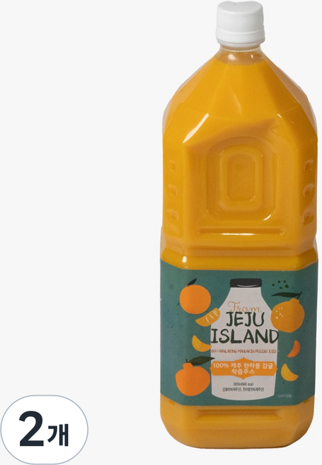 100% 제주 한라봉 감귤 착즙주스, 2개, 2L