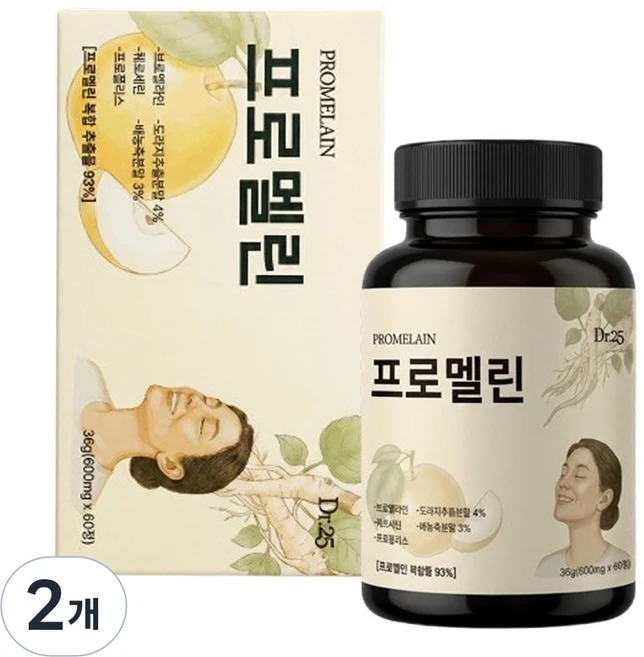 [닥터25] 프로멜린 배도라지 프로폴리스 첨가, 2개, 60정 - 쿠팡