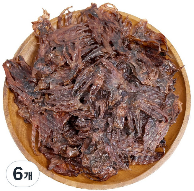 [건파파] 더 맛있는 납작오다리 오징어다리 오징어간식, 6개, 250g
