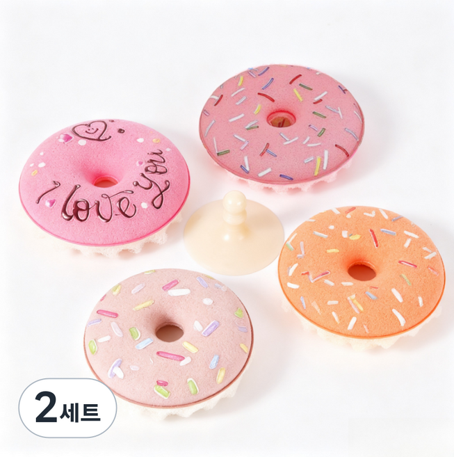주방 수세미 베이직 제로 스크래치 스펀지 수세미 설거지 화장실 청소 흠집 버블 스펀지, 2세트, 4개입