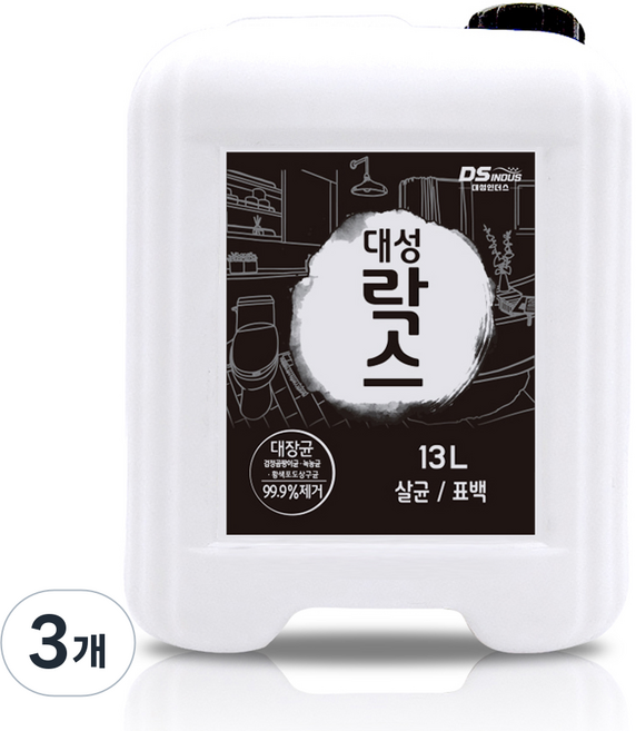 업소용 대용량 대성 락스, 13L, 3개