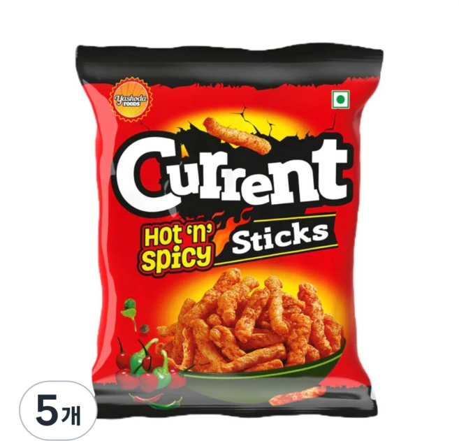 커렌트 핫 앤 스파이시 스낵 불닭맛 Current Hot 'n' Spicy, 5개, 80g - 쿠팡