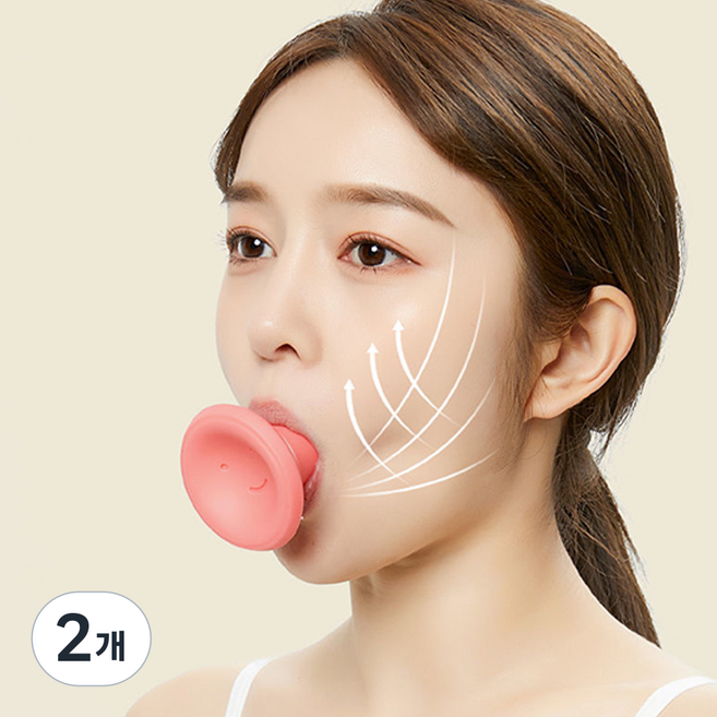 솔레르 간편한 얼굴근육운동, 핑크, 2개