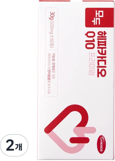 케어사이드 모두 헤파카디오 심장 보조제, 60정, 심장/간, 2개 - 쿠팡