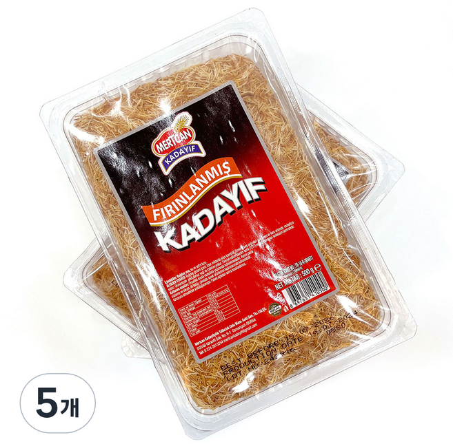 메르칸 구운 카다이프 두바이 초콜릿 재료 국내 택배 발송, 5개, 500g