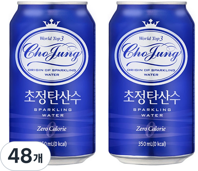 일화 초정탄산수 플레인, 48개, 350ml