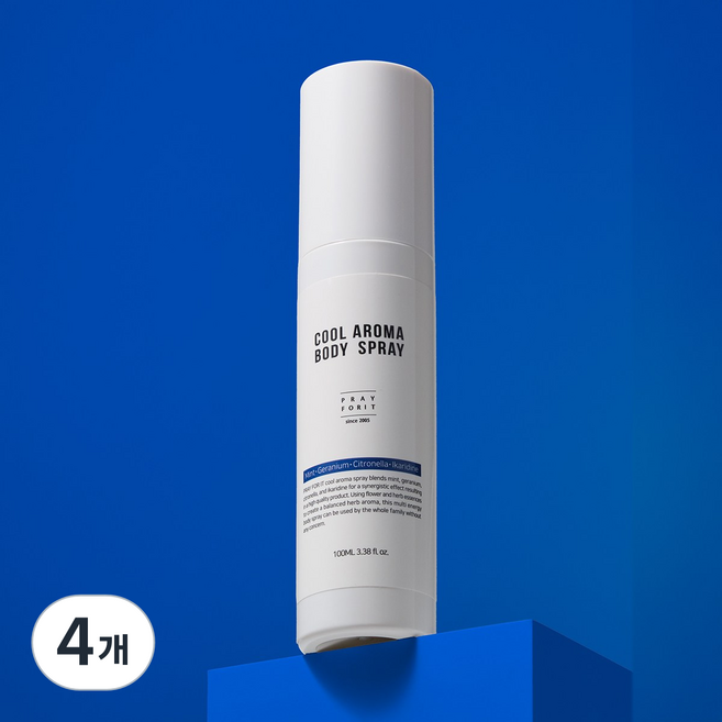 프레이포잇 쿨 아로마 바디 스프레이, 100ml, 4개