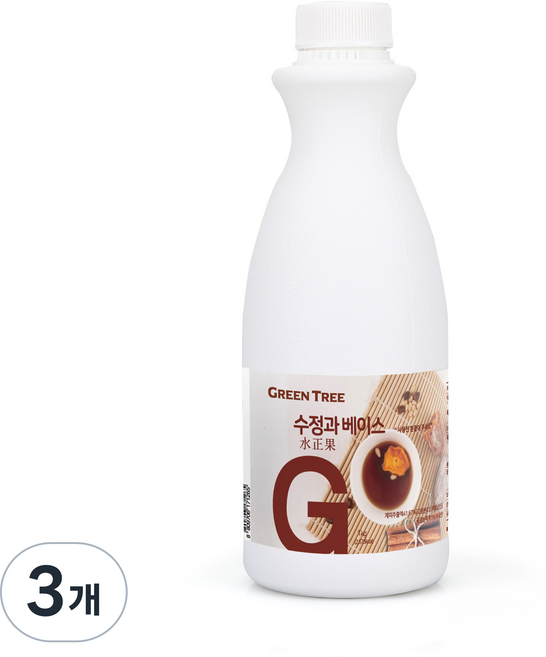 그린트리 수정과 베이스, 3개, 1kg