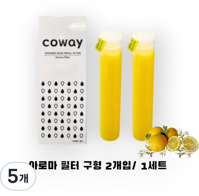 코웨이 샤워헤드 비타민필터, 5개, 구형