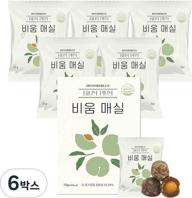 배아픔없이 싹 다 비우는 발효매실 비움매실, 6박스