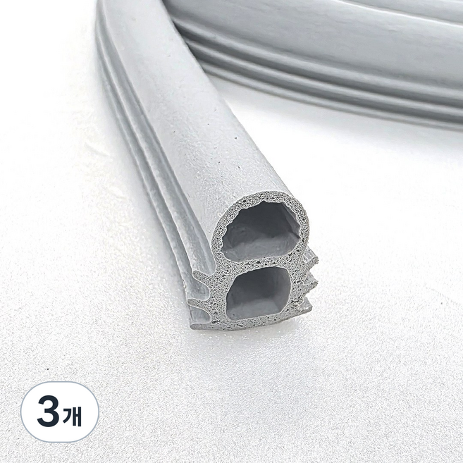 애드라이프 부드러운 EPDM 현관문 가스켓 고무패킹, 3개