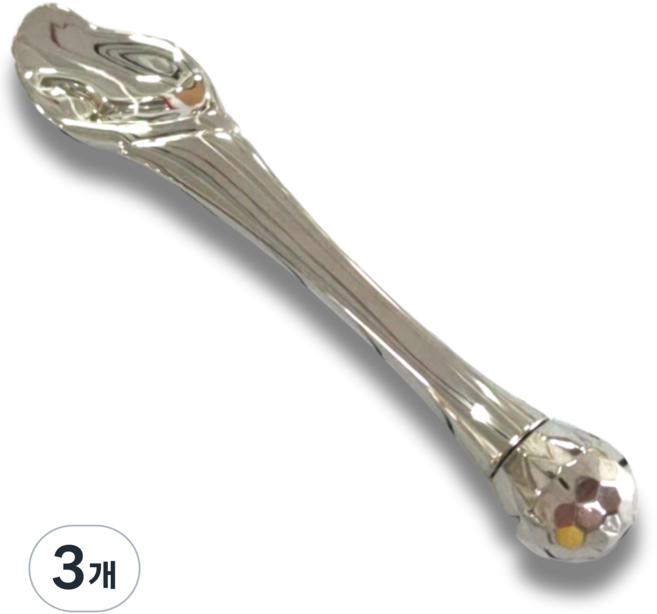 진마켓 페이스롤러 눈마사지 페이스 리프팅 마사지스틱, 3개, 실버