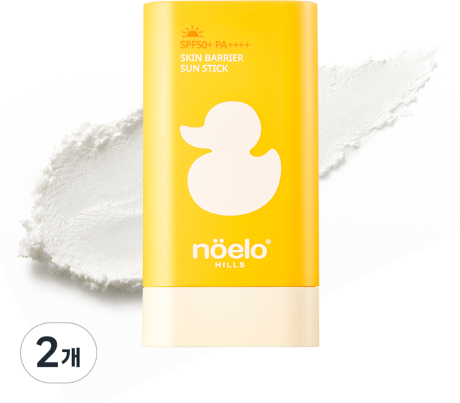 [노엘로힐스] 저자극 이지워시 아기 선스틱 SPF50+ (인공향료 배제/청담동 산후조리원/스킨베리어 선크림), 2개, 22g