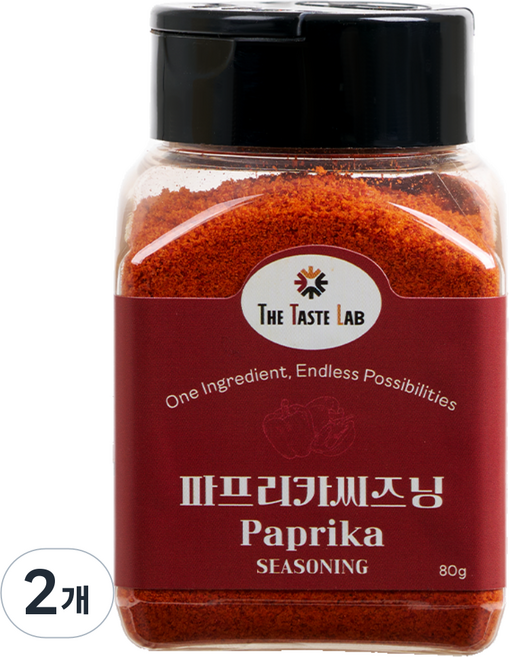 더테이스트랩 파프리카 가루 파우더 시즈닝, 2개, 80g