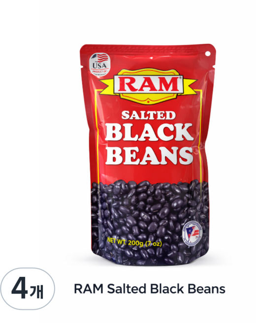 RAM SALTED BLACK BEANS, 200g, 4개
