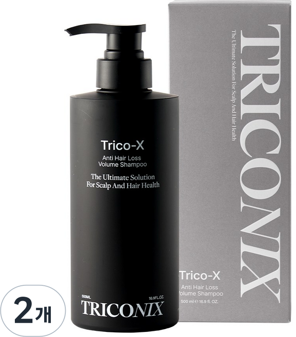 트리코닉스 트리코엑스 탈모완화 볼륨 샴푸, 2개, 500ml
