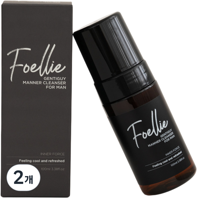 포엘리에 젠티가이 매너클렌저 남성청결제, 2개, 100ml