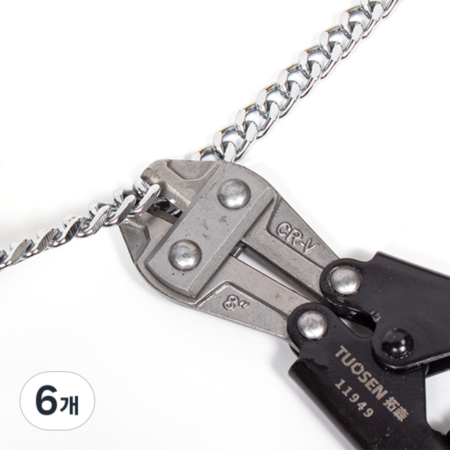 ZIO-BIZ 소형 강력 절단기 고탄소강 220mm 그린 / 와이어 케이블 철근 철사 볼트 금속 좌물쇠 열쇠 절단기 절단 컷팅 컷팅기 커팅기 커터 커터기 절곡기, 6개